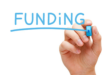 Image showing Funding Blue Marker