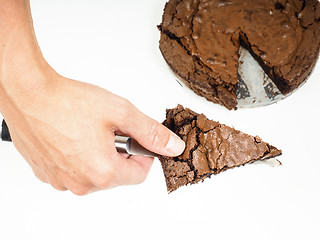 Image showing Fresh chocolate cake