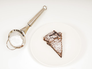 Image showing Fresh made chocolate cake