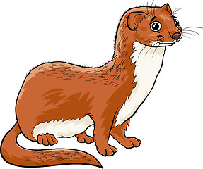 Image showing weasel animal cartoon illustration