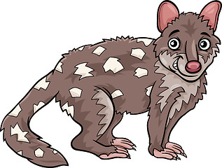 Image showing tiger quoll animal cartoon illustration