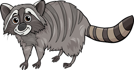 Image showing raccoon animal cartoon illustration