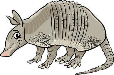 Image showing armadillo animal cartoon illustration