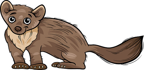 Image showing marten animal cartoon illustration