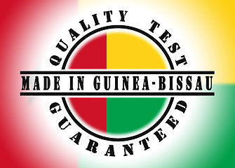 Image showing Quality test guaranteed stamp 