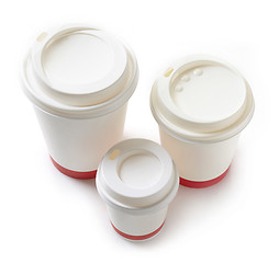 Image showing various paper coffee cups