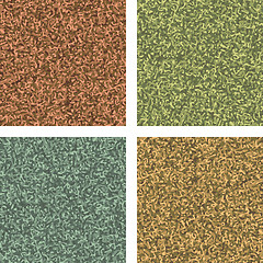 Image showing Classic camouflage pattern four colorways. EPS 8