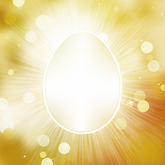 Image showing Easter frane egg greeting card. EPS 10