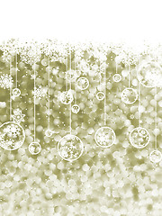 Image showing Elegant christmas background with snowflake. EPS 8