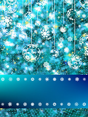 Image showing Elegant christmas with snowflakes. EPS 8