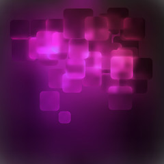 Image showing Purple abstract 3D warped square background. EPS 8