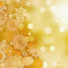 Image showing Golden christmas background. EPS 8