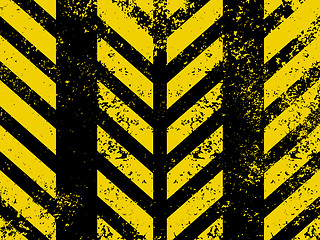 Image showing Diagonal hazard stripes texture. EPS 8