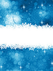 Image showing Blue Christmas Background. EPS 8