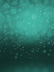 Image showing Christmas background with snowflakes. EPS 8