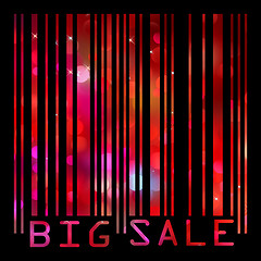 Image showing Colorful big sale bar code. EPS 8