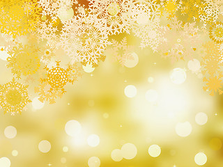Image showing Golden christmas background. EPS 8