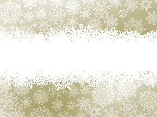 Image showing Snowflake christmas elegant background. EPS 8