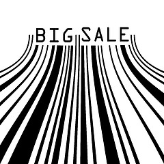 Image showing Big Sale bar codes all data is fictional. EPS 8