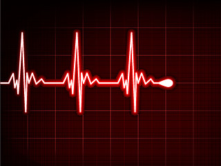 Image showing Abstract heart beats cardiogram. EPS 8