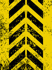 Image showing Diagonal hazard stripes texture. EPS 8