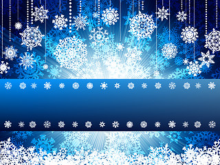 Image showing Bright new year and cristmas card template. EPS 8