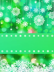 Image showing Christmas card colorful bokeh of lights. EPS 8