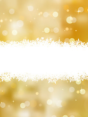 Image showing Gold christmas background with copy space. EPS 8