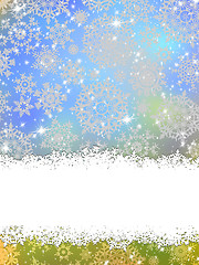 Image showing Elegant background with snowflakes. EPS 8