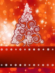 Image showing Shinny christmas tree background.  + EPS8