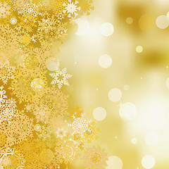 Image showing Golden christmas background. EPS 8