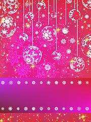 Image showing Pink Christmas Background. EPS 8