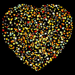 Image showing Beautiful colorful heart shape background. EPS 8