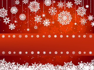 Image showing Christmas background with copyspace. EPS 8