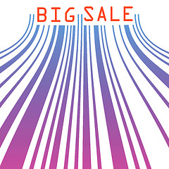 Image showing Big sale barcode banner. EPS 8