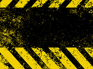 Image showing Hazard stripes in Grunge style. EPS 8