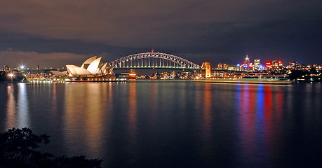 Image showing sydney night skyline