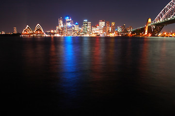 Image showing Sydney at night