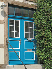 Image showing Blue door