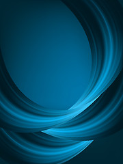 Image showing Blue light wave vector background. EPS 8