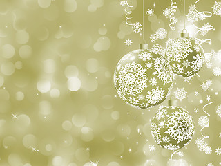 Image showing Elegant Christmas card with balls. EPS 8