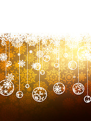 Image showing Elegant Gold Christmas Background. EPS 8