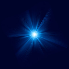 Image showing Blue color design with a burst. EPS 8