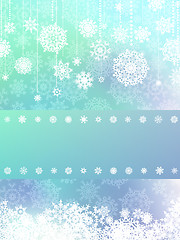 Image showing Elegant background with snowflakes. EPS 8