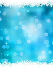 Image showing Christmas background with snowflakes. EPS 8