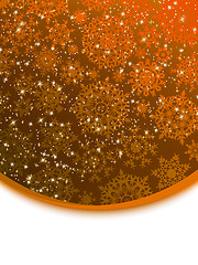 Image showing Abstract orange vector winter background. EPS 8