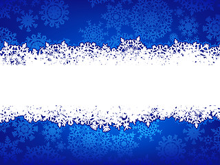 Image showing Blue Christmas Background. EPS 8