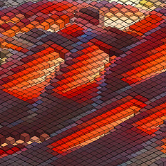 Image showing Abstract 3d colorful mosaic background. EPS8