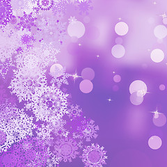 Image showing Christmas background with snowflakes. EPS 8