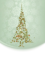 Image showing Beautiful Christmas tree illustration. EPS 8